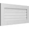 Ekena Millwork Vertical Surface Mount PVC Gable Vent: Functional, w/ 3-1/2"W x 1"P Standard Frame, 38"W x 18"H GVPVE38X1801SF - alternate 4